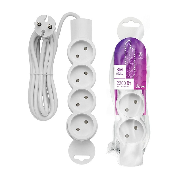 Удлинитель Duwi 4гн 3м б/з 32010 6 Фото № 2