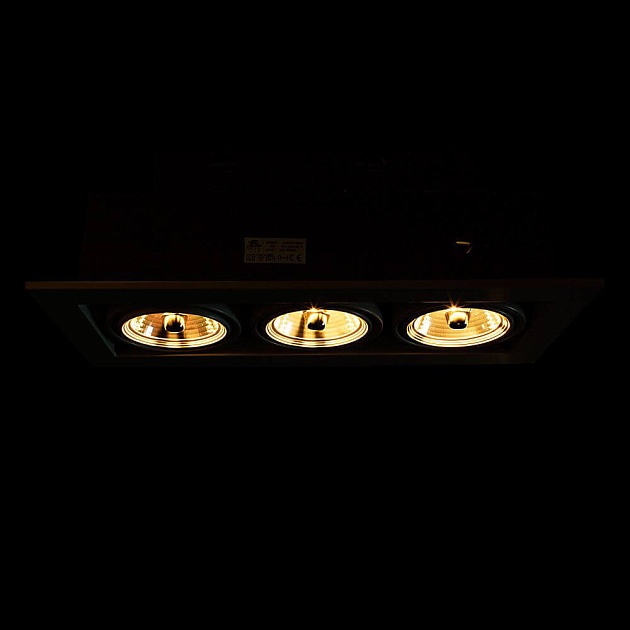 Встраиваемый светильник Arte Lamp Technika A5930PL-3WH фото 2