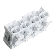 Клемма монтажная Stekker, LD294-4004 для подключения фазных проводников, 4 контактные группы (3 ввода, 3 вывода на полюс) 32735 3