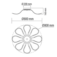 Потолочный светодиодный светильник De Markt Аурих 19 496017008 2