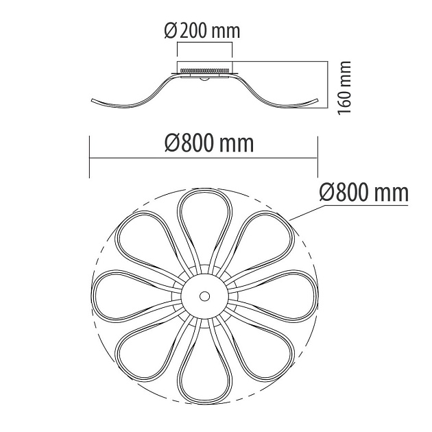 Потолочный светодиодный светильник De Markt Аурих 19 496017008 Фото № 3
