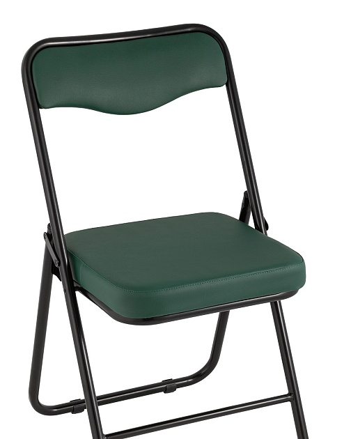 Складной стул Stool Group Джонни экокожа зелёный каркас черный матовый fb-jonny-eco-01 фото 2