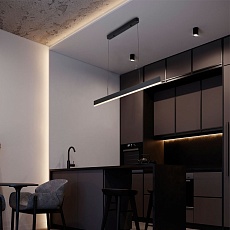 Подвесной светильник LED4U L8668-1200 BK 3