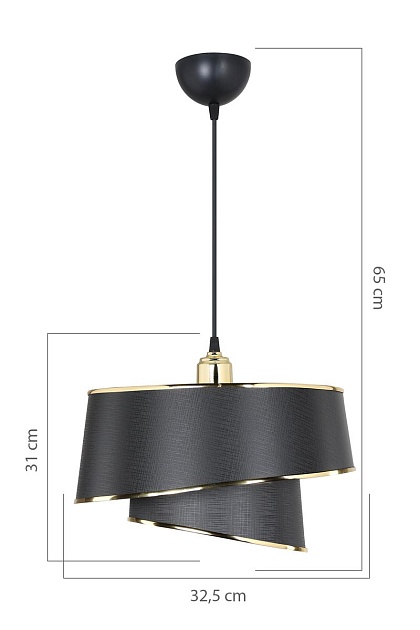 Подвесной светильник Toplight Adriana TL1621H-01BK изображение 3 Подвесной светильник Toplight Adriana TL1621H-01BK Фото № 3