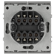 Переключатель ЭРА Arktik 16-1110-03 перекрёстный двойной 10АХ-250В алюминий Б0070406 2