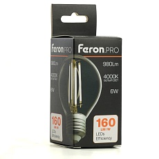 Лампа светодиодная Feron.PRO LB-1706 Шарик E27 980LM 6W 175-265V 4000K 51251 1