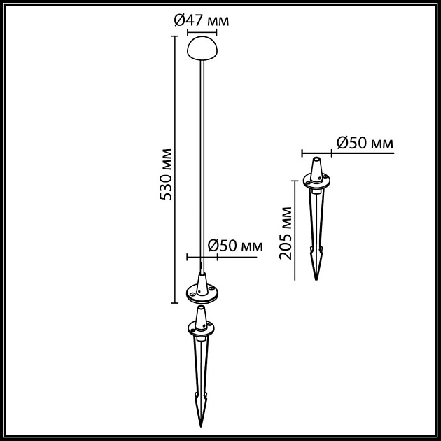 Уличный светильник Odeon Light Nature 7122/4GL изображение 7 Уличный светильник Odeon Light Nature 7122/4GL Фото № 7