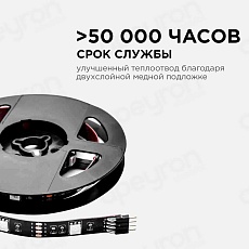 Светодиодная лента Apeyron 7,2W/m 30LED/m 2835SMD разноцветная 2х0,5M 10-70 2