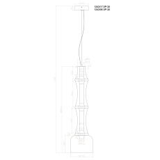 Подвесной светодиодный светильник Divinare Volturn 1243/17 SP-30 1