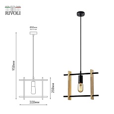 Подвесной светильник Rivoli Elizabeth 5107-201 Б0057934 1