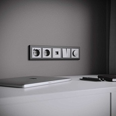 Рамка Werkel Stark на 5 постов графит W0051864 4690389194535 2