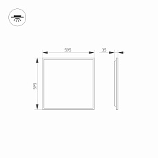 Встраиваемый светодиодный светильник Arlight DL-Titan-S600x600-40W Day4000-Mix 032783 2