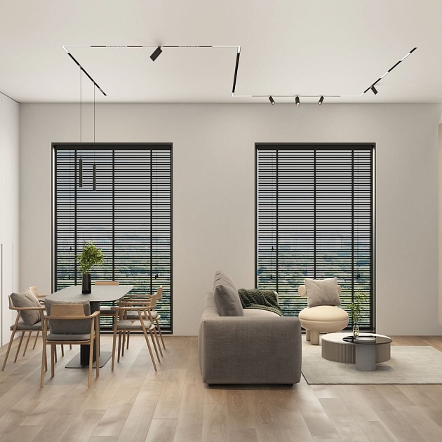 Трековый светодиодный светильник Denkirs Simple Spot DK8208-BK Фото № 3