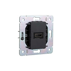 Розетка ROUND HDMI с/у оникс KRANZ KR-78-0730-3 2