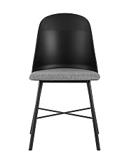 Кухонный стул Stool Group Shell с мягким сиденьем черный 8336 black 1