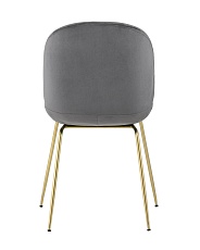 Кухонный стул Stool Group Турин велюр серый золотые ножки 8329 VELVET GREY 3