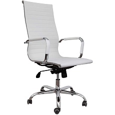Офисное кресло AksHome Elegance белый, экокожа 69495