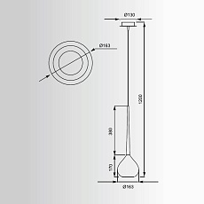 Подвесной светильник Zumaline Libra MD2128-1R 1