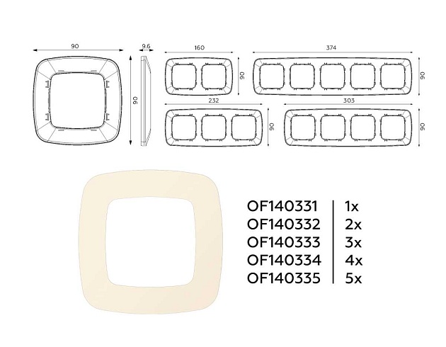 Рамка AMBRELLA VOLT OF140334 Фото № 4