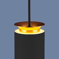 Подвесной светодиодный светильник Elektrostandard DLS021 9+4W 4200К черный матовый/золото a045504 2