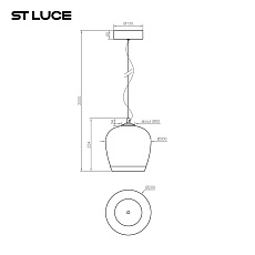 Подвесной светодиодный светильник ST Luce Ripple SL6014.423.01 1