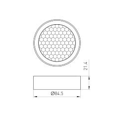 Фильтр сетчатый Arlight LGD-Honeycomb-Ring-R85 046764 1