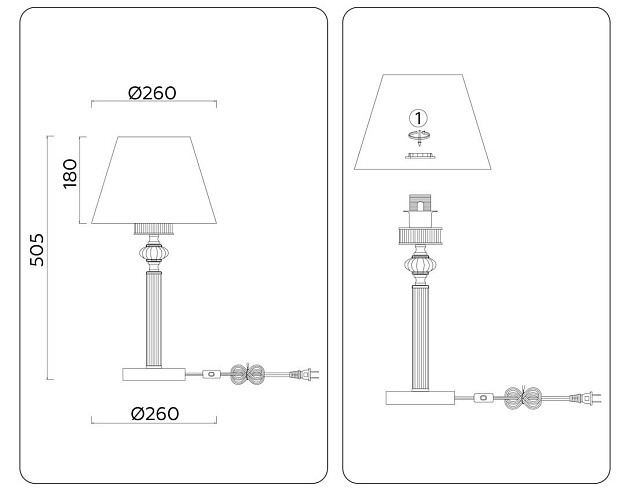 Настольная лампа Ambrella light High Light LH71027 изображение 12 Настольная лампа Ambrella light High Light LH71027 Фото № 12