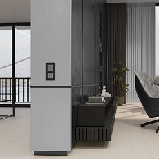 Сенсорный выключатель одноклавишный Werkel с подсветкой серебряный W4513006 4690389197901 2