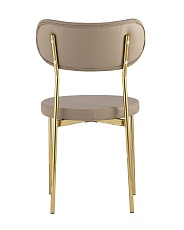Кухонный стул Stool Group Барбара экокожа бежевая золотые ножки DC-09040B X108 2