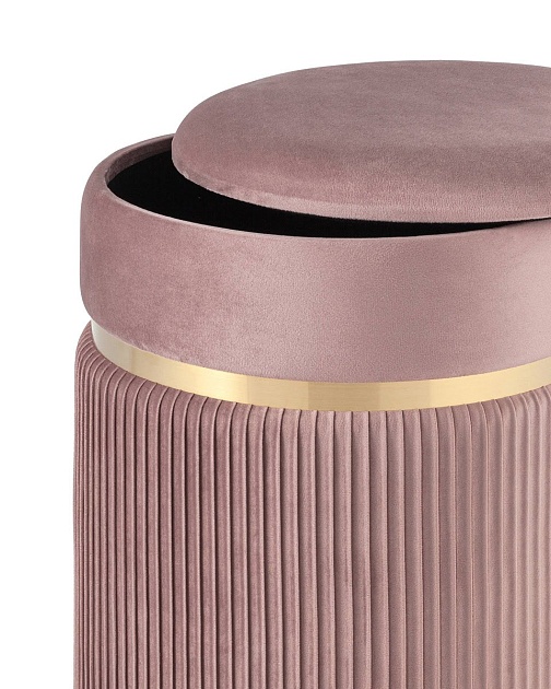 Пуф Stool Group Миранда с ящиком велюр розовый 19B352VA-8167-30 Фото № 3
