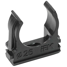 ELASTA Держатель с защелкой CF25 черный IEK CTA10D-CF25-K02-100