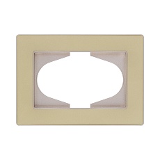 Рамка для двойной розетки, золотой Kollinger Eleganz Acryl EA120GD