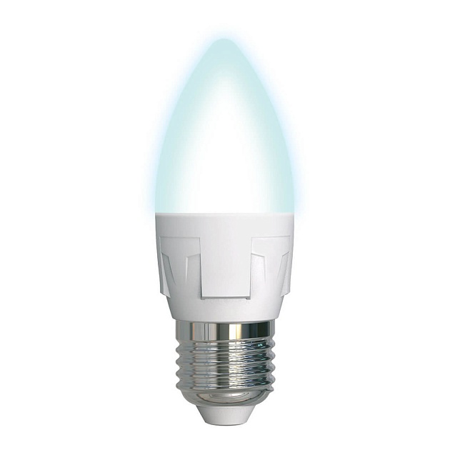 Лампа светодиодная Uniel E27 7W 4000K матовая LED-C37 7W/NW/E27/FR PLP01WH UL-00002412 фото 