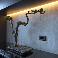 Розетка двойная с заземлением Werkel графит рифленый W1172004 4690389158650 1