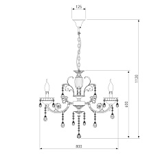 Подвесная люстра Bogates 230/8 Strotskis 1