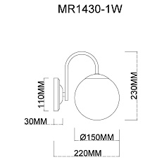 Бра MyFar Kate MR1430-1W 1