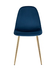 Кухонный стул Stool Group Валенсия SN велюр темно-синий золотые ножки OS-001L HLR-64 gl 1