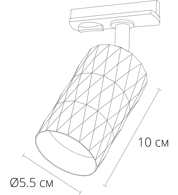 Трековый светильник Arte Lamp Fang A5560PL-1BK фото 2