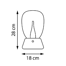 Настольная лампа диммируемая 10W 3000K матовый/белый Uovo III Lightstar 807916 3