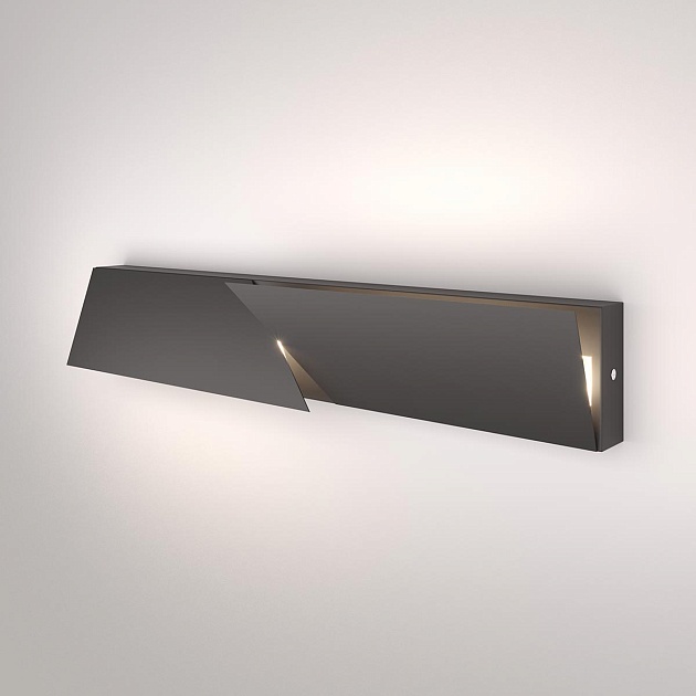 Настенный светодиодный светильник Elektrostandard Snip 40107/LED темно-серый a055430 фото 