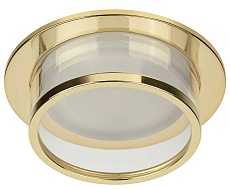 Светильник встраиваемый декоративный ЭРА DK99 GD под лампу MR16 GU5.3 золото Б0058395 1