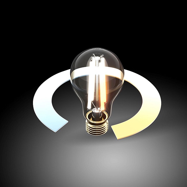Лампа светодиодная филаментная диммируемая Elektrostandard E27 10W 3300/4200/6500K прозрачная BLE2754 a055920 фото 