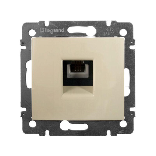 Розетка телефонная RJ11 Legrand Valena слоновая кость 774338 Фото № 1