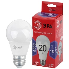 Лампа светодиодная ЭРА E27 20W 6500K матовая A65-20W-865-E27 R Б0045326 2