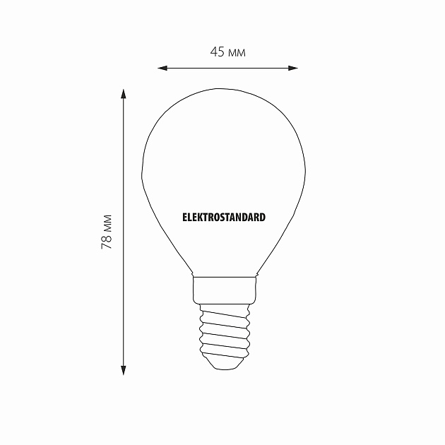 Лампа светодиодная Elektrostandard E14 7W 3300K матовая a048993 фото 2