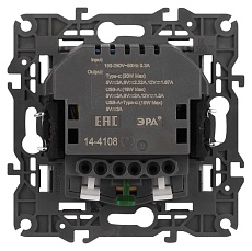 Розетка ЭРА Elegance 14-4108-01М 2P+E 16A-250В со шторками с USB type-A+C 5В-3А белый матовый Б0067710 1