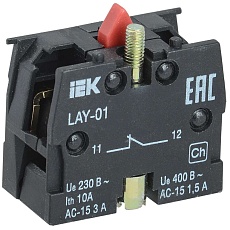 Контактный блок 1р для серии LAY5 IEK BDK11