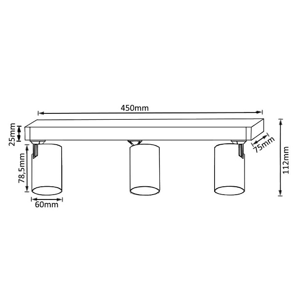 Спот Crystal Lux CLT 017CW3 L450 BL изображение 3 Спот Crystal Lux CLT 017CW3 L450 BL Фото № 3