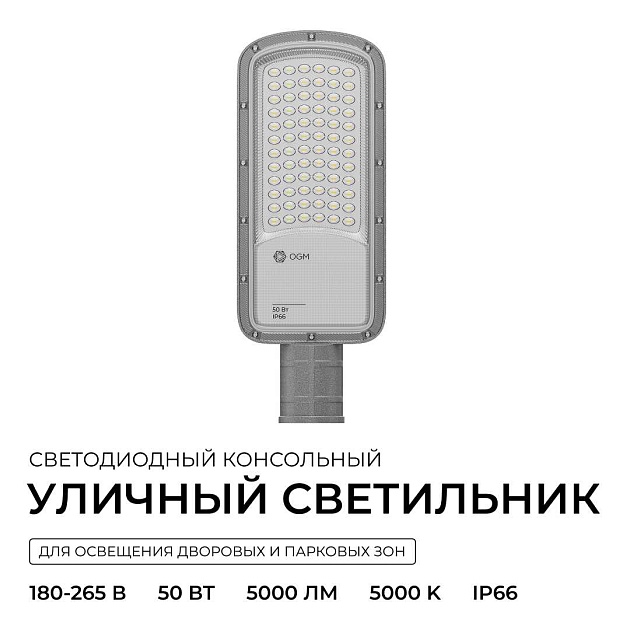 Уличный консольный светодиодный светильник OGM O29-01 изображение 9 Уличный консольный светодиодный светильник OGM O29-01 Фото № 9