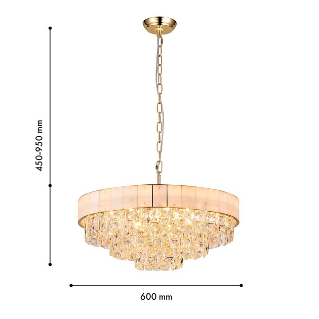 Подвесная люстра Favourite Raffinato 4783-12P Фото № 2